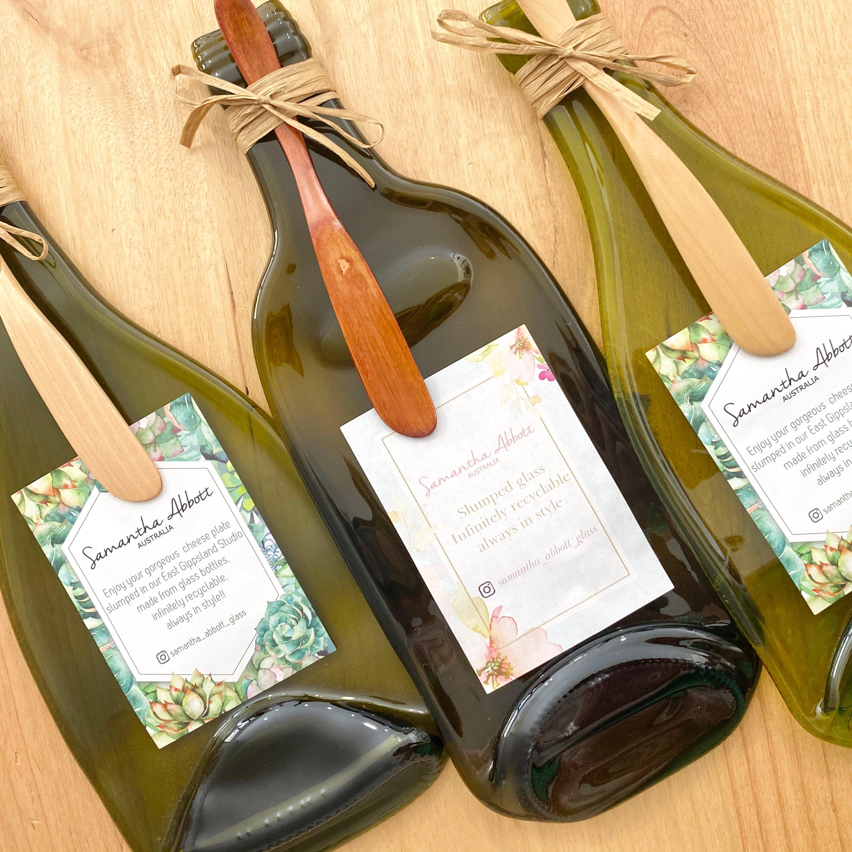 Upcycled Wine Bottle Cheese Platters – Samantha Abbott Glass