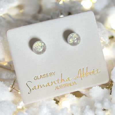 stardust-Stud Earrings-Samantha Abbott glass-Samantha Abbott Glass Jewellery