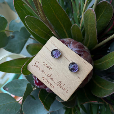 Crystal silver purple